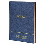 Записная книжка А5 80л " Lorex " Jeans style, линия, обложка - ткань, сшивка, тиснение золотом, тонированный блок, термоусадочная пленка