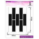 Трафарет " Luxart " 60*40см Template Кирпич пластик, толщина 1,5-2мм