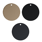 Коврик-подставка " Silihome " 140*3,5 мм, круглый, силиконовый, ассорти ( без возможности выбора цвета )