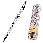 Ручка подарочная шариковая автоматическая " Bruno Visconti " Felicita Горошек, синяя 0,7мм, толщина письма 0,5мм, металлический корпус, покрытие прозрачный лак, цвет корпуса multicolor, металлический наконечник, металлический клип, подарочная упаковка