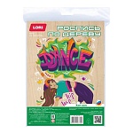 Роспись по дереву " Lori " Картина. Уличный стиль. Хип-хоп, в наборе: деревянная заготовка, краски, кисть, картонная упаковка