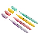 Набор текстовыделителей 4цв, 1-4мм, Mentality " deVente " пластиковая упаковка, европодвес