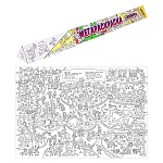 Мега-раскраска " Проф-Пресс " 690*1000мм 1л Зоопарк, картонная упаковка