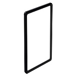 Рамка из ударопрочного пластика с закругленными углами PF-A4 черная