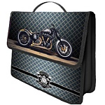 Папка с ручками на липучке А4, пластик, 1 отделение, 90мм, Road moto " Пчелка " 330*240*90мм