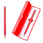 Ручка шариковая " Mazari " Bello R синяя 1,0 мм сменный стержень 99мм, пулевидный пишущий узел, поворотный механизм, металлический корпус, упаковка - футляр