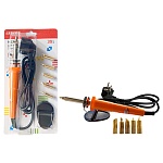 Набор для выжигания и пайки " deVente " Pyrograph, электрический, в комплекте: прибор для выжигания, подставка, 5 насадок, мощность 30 Вт, шнур 1,1 м