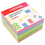 Блок бумаги " deVente " 9*9*5см, 5 цветов, непроклеенный, офсет