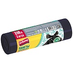 Мешки для мусора " Avikomp " 240л 5шт черные, толщина 41мкм, в рулоне, ПВД