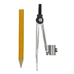 Циркуль 2 предмета, металлический, карандаш, " козья ножка ", " KWELT "