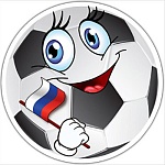 Украшение на скотче " Праздник " 190 Мяч футбольный, 220*196мм, вспененный скотч, глянцевый УФ-лак