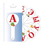 Грамматический веер " Пчелка " гласные буквы, упаковка с европодвесом