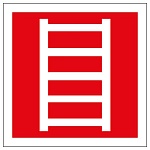 Наклейка-указатель " Миленд " 9-86 Пожарная лестница, 200*200мм