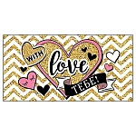 Конверт для денег " Мир открыток " 2-17 With love. Тебе!  165*85мм, фольга