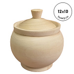 Деревянная заготовка из липы " Мастерская РуТвор " Сахарница, h=100мм d=120мм