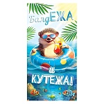 Конверт для денег " Мир открыток " 2-17 Юмор- БалдЕЖА и кутежа! 165*85мм, фольга, текст