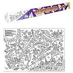 Раскраска " Проф-Пресс " 690*1000мм Космос, в рулоне, офсет, односторонняя печать, треугольная картонная упаковка 70*6,5см