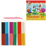 Пластилин " Луч " Кроха 12цв 198г мягкий, со стеком, картонная упаковка