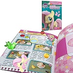 Книжка " Devar " 210*290мм 24стр Живые увлечения. Мой маленький пони. Ухаживаем за питомцами с Флаттершай, с дополненной реальностью 4D, оживает с помощью бесплатного приложения Devar, обложка- ламинированная бумага, на скобе