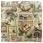 Скатерть одноразовая " Интерпак " 120*220см, 35мкм, ПВД, Капучино пакет, европодвес, пакет, европодвес