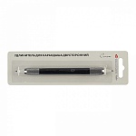 Удлинитель-держатель " Сонет " для карандаша, двусторонний, металл, черный, блистер