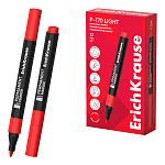 Маркер " Erich Krause " P-170light красный 2,5мм, пулевидный наконечник перманентный