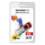 Флеш-диск " Exployd " 16GB 530 красный USB 2.0