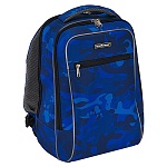 Рюкзак " Erich Krause " 44*29*21см Urban 18L Sea Camo синий, эргономичная спинка, 2 отделения, внешний карман на молнии, усиленное дно, светоотражающие элементы, регулируемые лямки