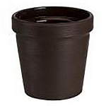 Кашпо " Миленд " Терра, 2,35л, Темно-коричневый, h=16, d=16,5, пластик
