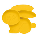 Тарелка детская " Silihome " Зайка, 460мл, 3-секции, 22*19*2,7см, ассорти (без возможности выбора цвета)