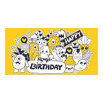 Конверт для денег " Миленд " 1-04 Happy Birthday! Монстрики, 168*84мм