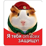 Магнит виниловый " Хорошо " 918 Я тебя от всех защищу! 60*70мм