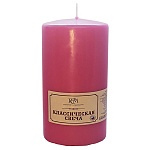 Свеча " РСМ " Классическая розовая, 120*60мм, время горения 50часов, в термопленке