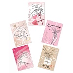 Набор бирок для букетов и подарков " Праздник " 060 Пожелания, 54*77мм, 5 видов 10шт, глянцевый УФ-лак, текст