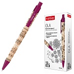 Карандаш механический " Hatber " Ola 0,5мм ассорти с ластиком