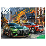 Пазлы " Рыжий кот " 160элементов Авто в красивом городе 33,0*27,0см, картонная упаковка 4,3*18,5*25,3см