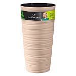 Кашпо " Миленд " Модерн Максимум, 15л, Пудровый, h=61, d=30, пластик