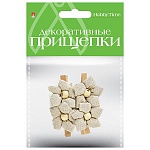 Декоративные прищепки " Hobby Time " Набор 21 Мешковина