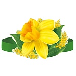 Головной убор " Империя поздравлений " 450 Нарцисс