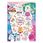 Набор наклеек " Мир поздравлений " 778 Добавь креатива - Маме, 330*233мм, глянцевый уф-лак, пвх