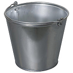 Ведро " Липецк "  9л оцинкованное, с металлической ручкой, без крышки