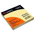 Блок самоклеящийся (стикеры) 76*76мм 100л пастель, желтый " Lamark "