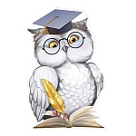 Плакат " Империя поздравлений " 933 А3 Сова с книгой