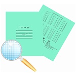 Тетрадь 12л клетка внут.блок белый (зел.обл.) СУПЕР КАЧЕСТВО