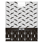 Пакет ПЭ " Миленд " с вырубной ручкой ПВД, 41*51см 80мкм Черный барбер