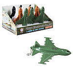 Брелок-фонарик " Chiyi Electronic " Самолет 11*10см, лазерная указка, фонарик, ультрафиолетовый фонарик, стробоскоп, ассорти, батарейки в комплекте