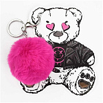Брелок меховой " Феникс " Плюшевый мишка, 6*6см, карабин, подвес- шар, металлическое кольцо, искусственный мех, пакет, европодвес