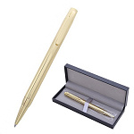 Ручка шариковая " Mazari " Elatio BRG синяя 0,7мм сменный стержень 98мм, пулевидный пишущий узел, поворотный механизм, металлический корпус, упаковка - футляр