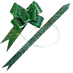 Бант " KWELT " 1,8см Зеленый, 10шт в упаковке, индивидуальная упаковка, европодвес