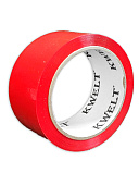 Скотч " KWELT " 48мм*66м 45мкм красный, индивидуальный штрихкод, гарантированная намотка